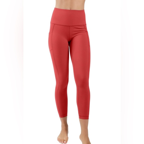 90 degree by reflex leggings red dahlia - Picture 3 of 8